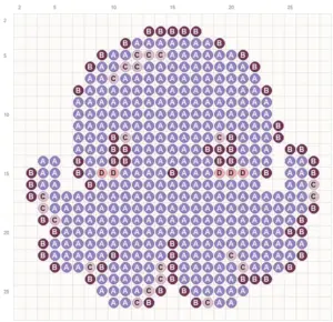 Purple Octopus fuse bead pattern - printable chart