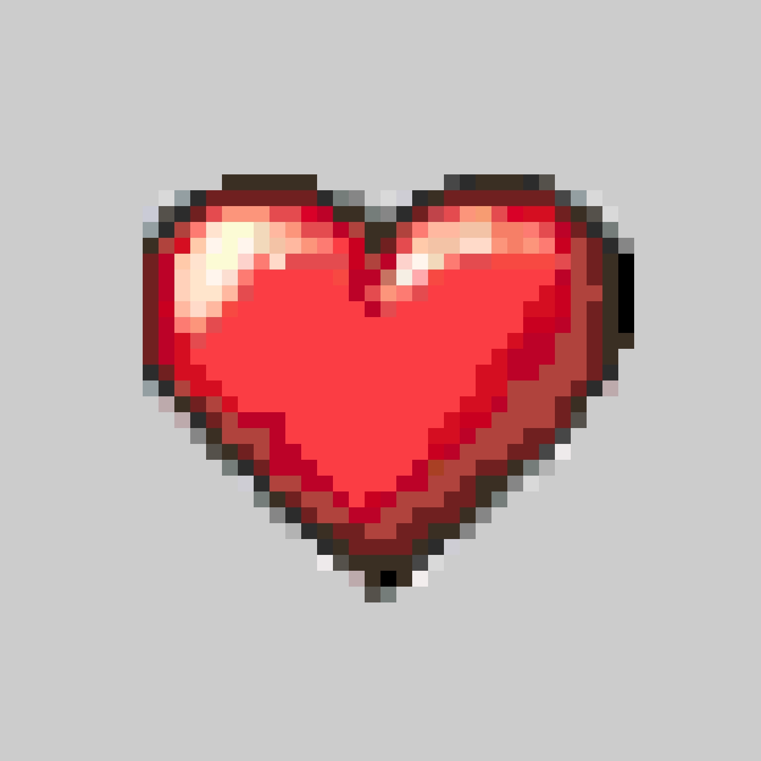 A Heart 2 fuse bead pattern