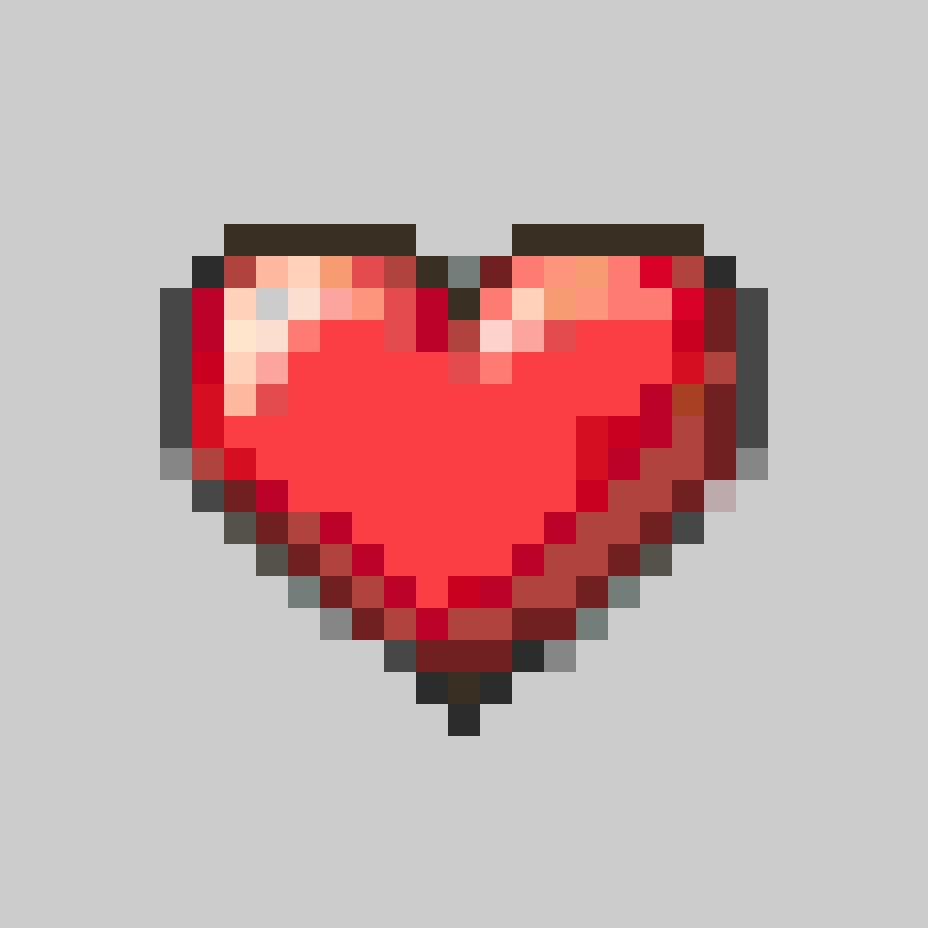 A Heart 3 fuse bead pattern