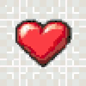A Heart 퓨즈 비즈 도안 (무료 인쇄)