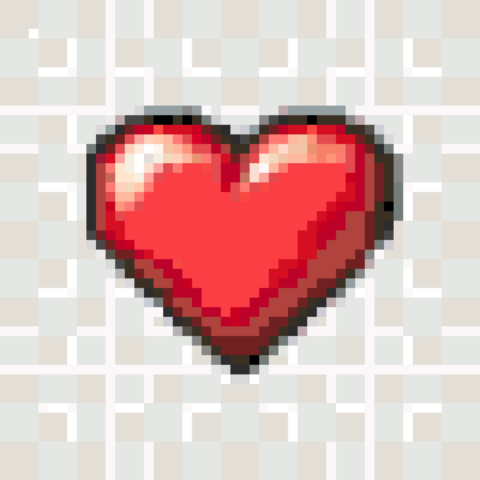 A Heart fuse bead pattern