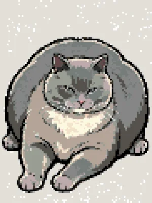 A Truck of Cats アイロンビーズ図案（無料プリント）