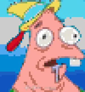Abstract Patrick アイロンビーズ図案（無料プリント）