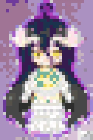 Albedo アイロンビーズ図案（無料プリント）