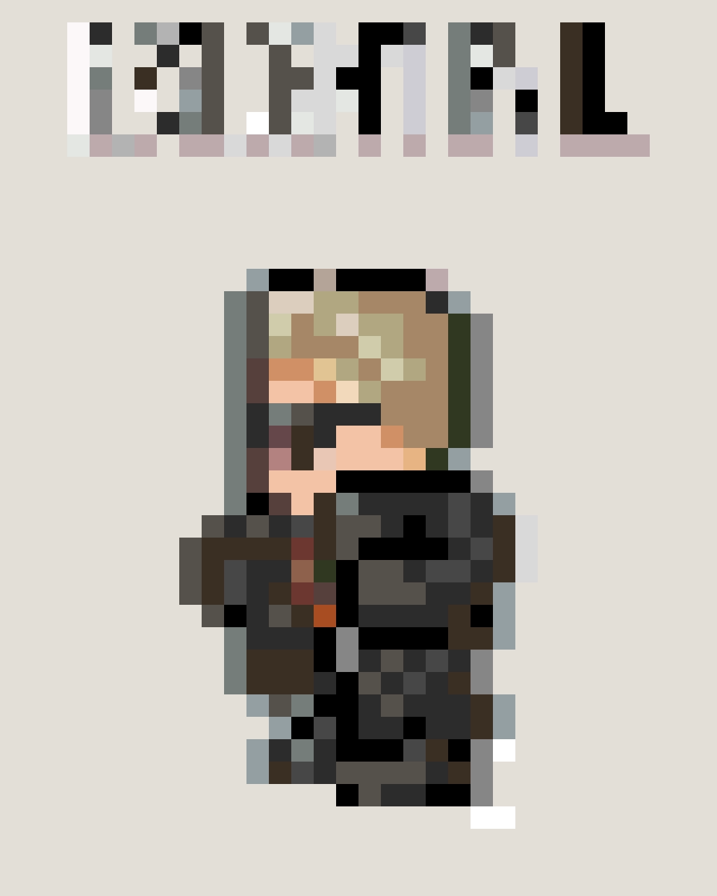 Albert Wesker fuse bead pattern