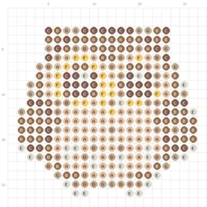Coruja fofa Padrão de Perlas de Encaixe (Grátis para Imprimir)