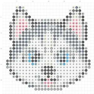 Husky Puppy Fuse Bead Pattern (Free Printable)
