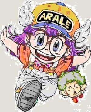 Arale 2 Fuse Bead Pattern (Free Printable)
