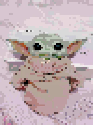 Baby Yoda 2 Fuse Bead Pattern (Free Printable)