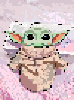 Baby Yoda Fuse Bead Pattern (Free Printable)
