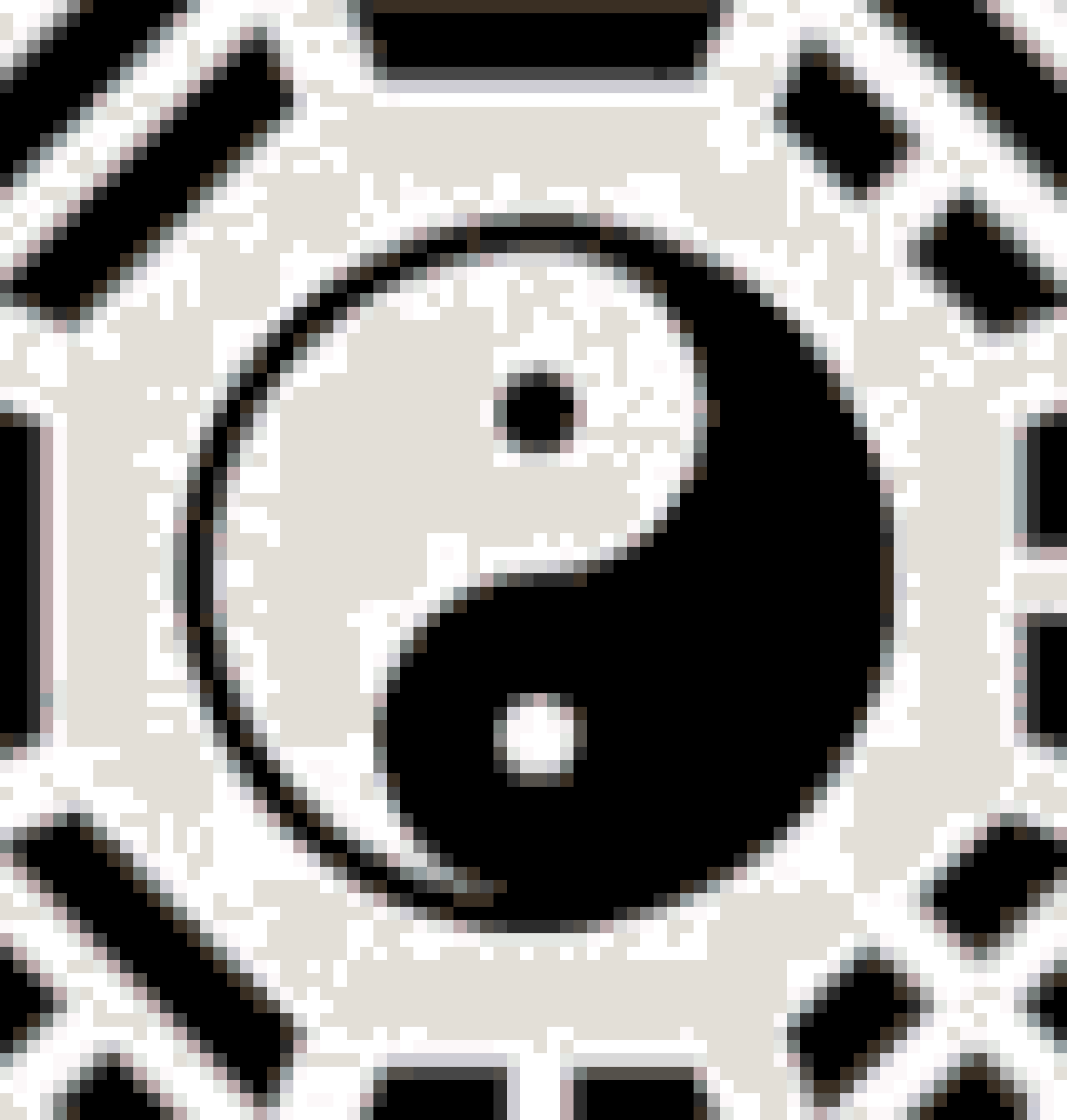 Bagua fuse bead pattern