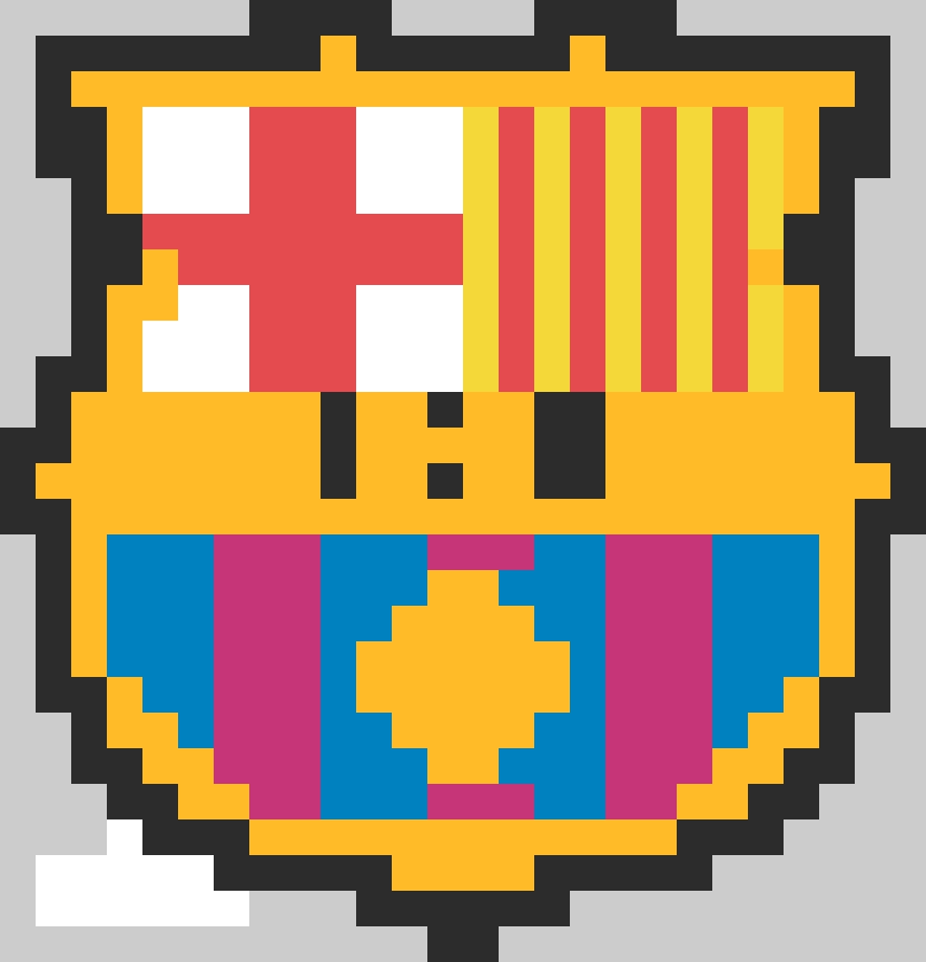 Barcelona fuse bead pattern