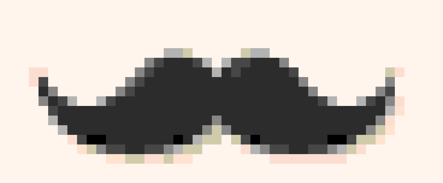 Beard 2 fuse bead pattern