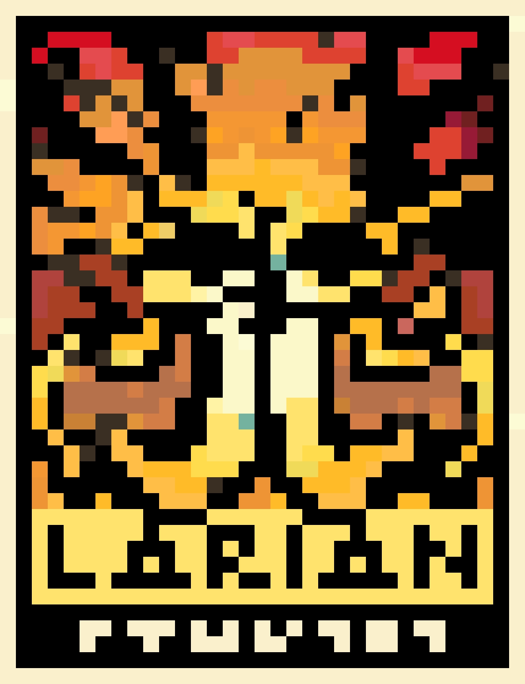 BG3 Larian Logo fuse bead pattern