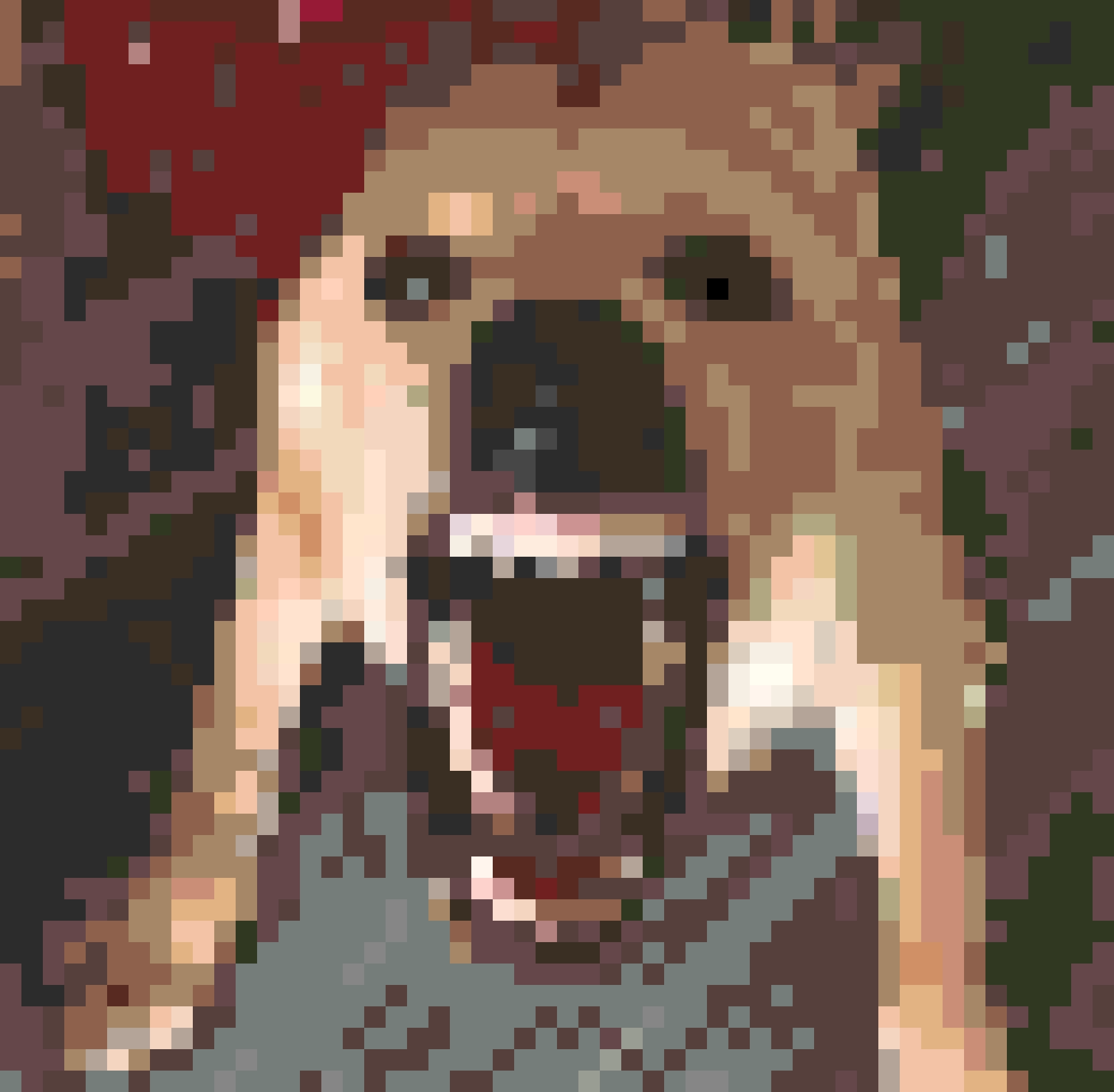 Big Dog fuse bead pattern