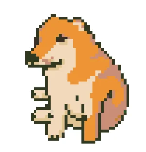Big Yellow Dog Meme 퓨즈 비즈 도안 (무료 인쇄)