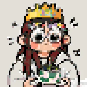 Birthday 2 アイロンビーズ図案（無料プリント）