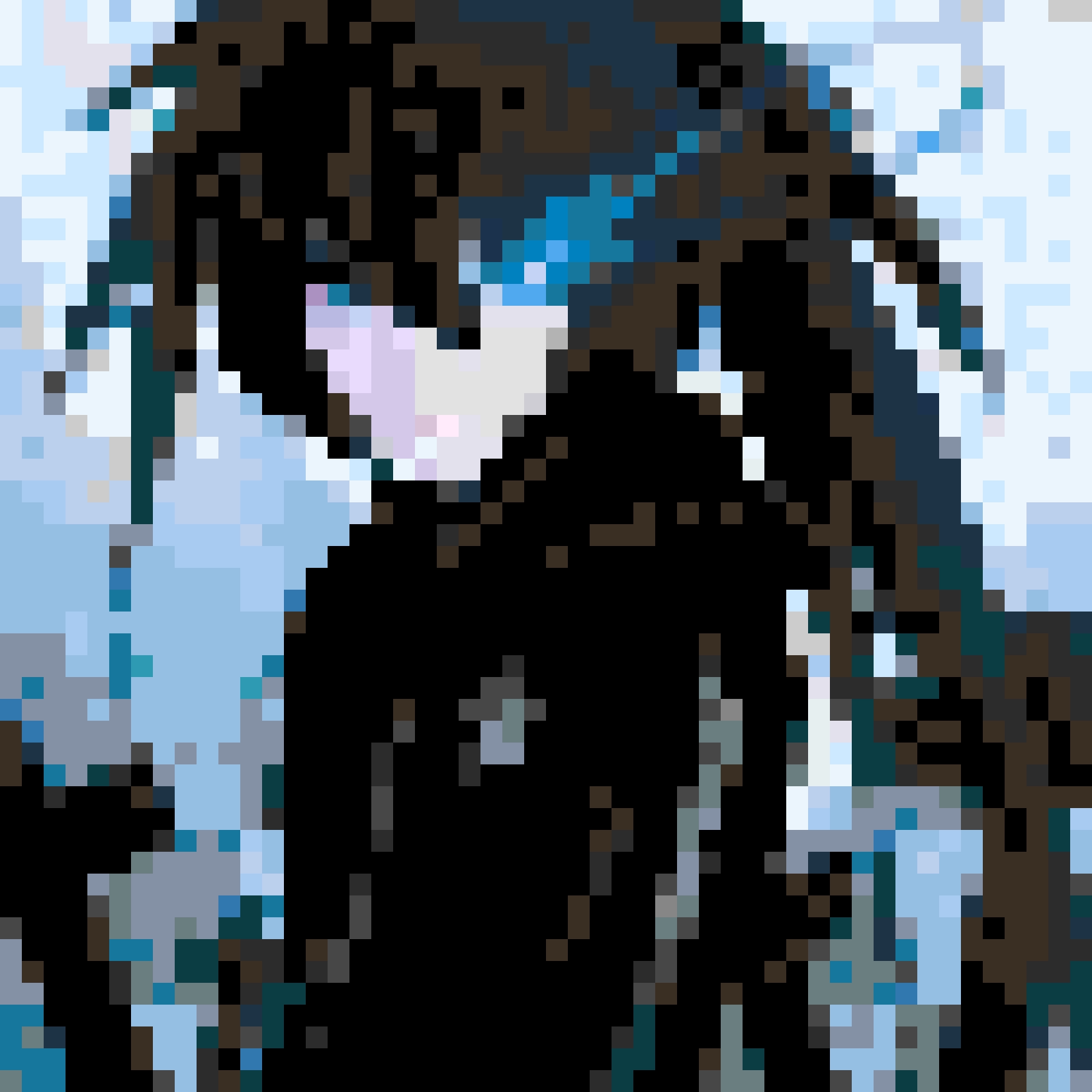 Black Rock Shooter fuse bead pattern