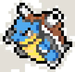 Blastoise Fuse Bead Pattern (Free Printable)