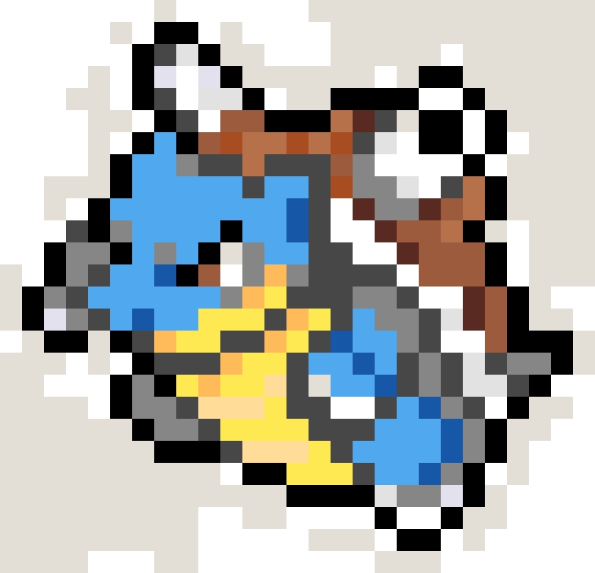 Blastoise fuse bead pattern