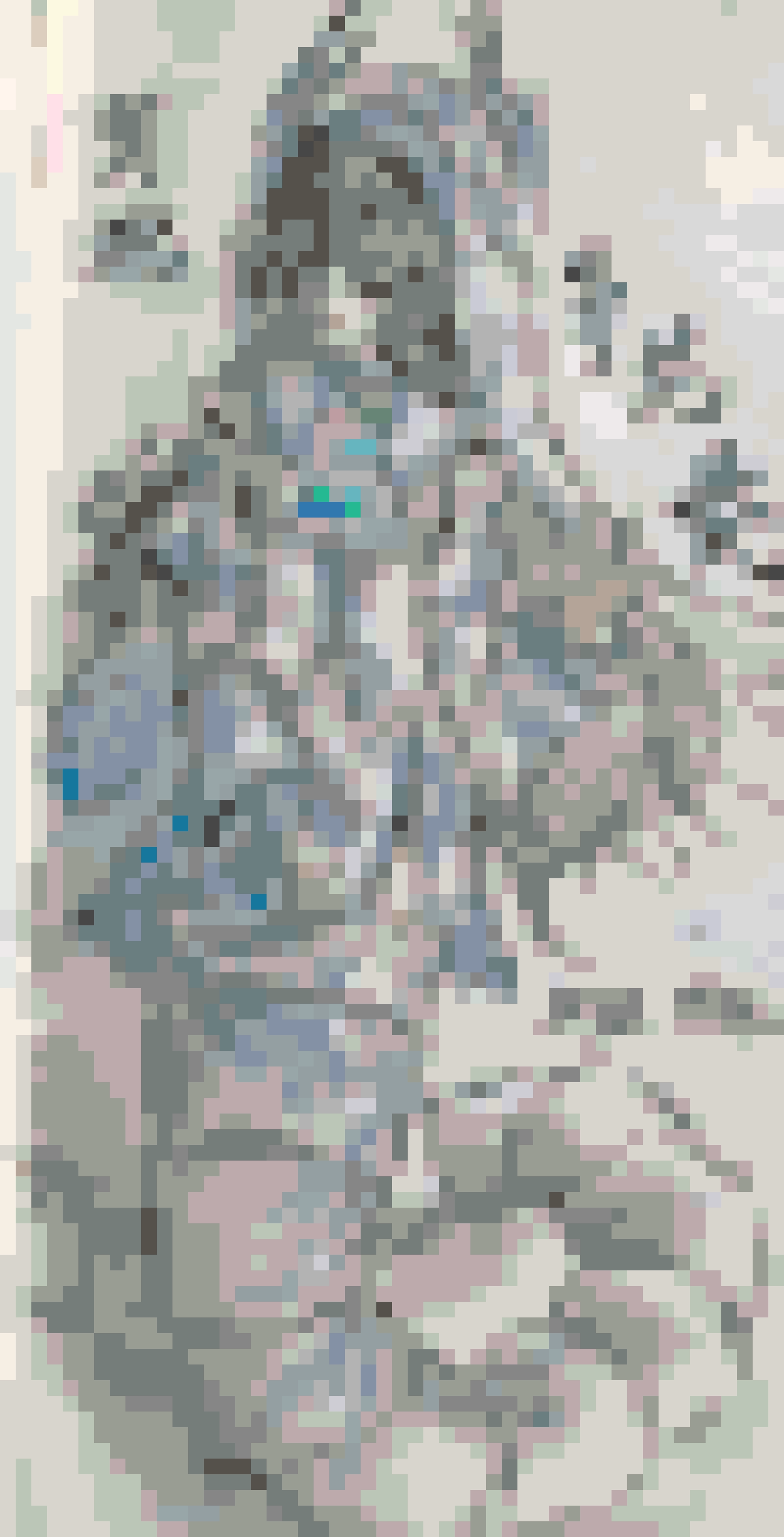 Blue and White Porcelain fuse bead pattern
