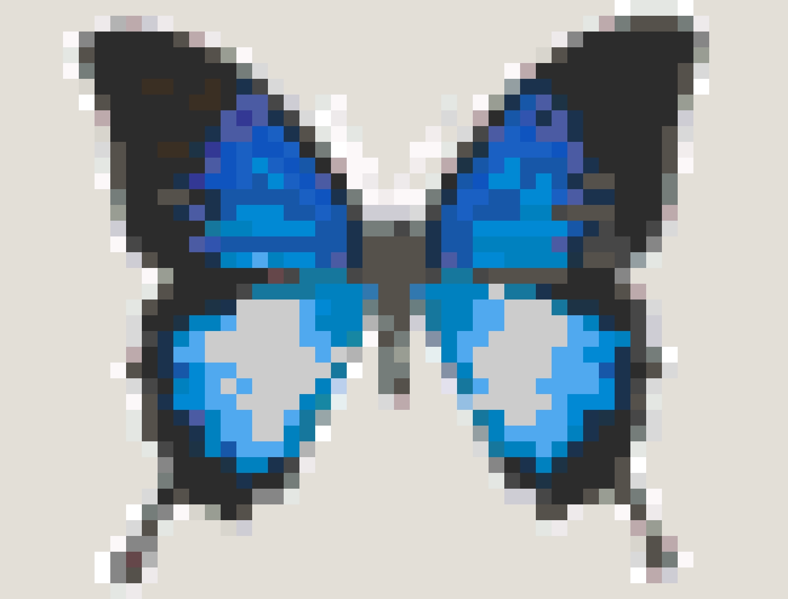 Butterfly fuse bead pattern