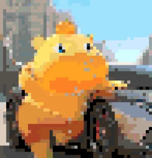 Capybara Lulu アイロンビーズ図案（無料プリント）