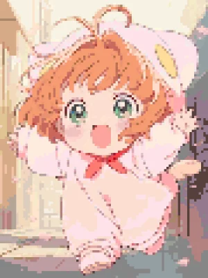 Cardcaptor Sakura 퓨즈 비즈 도안 (무료 인쇄)