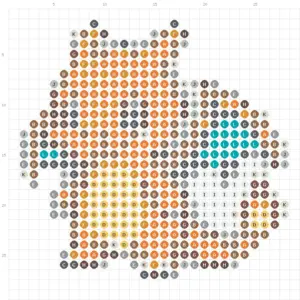 Fire Lizard Fuse Bead Pattern (Free Printable)