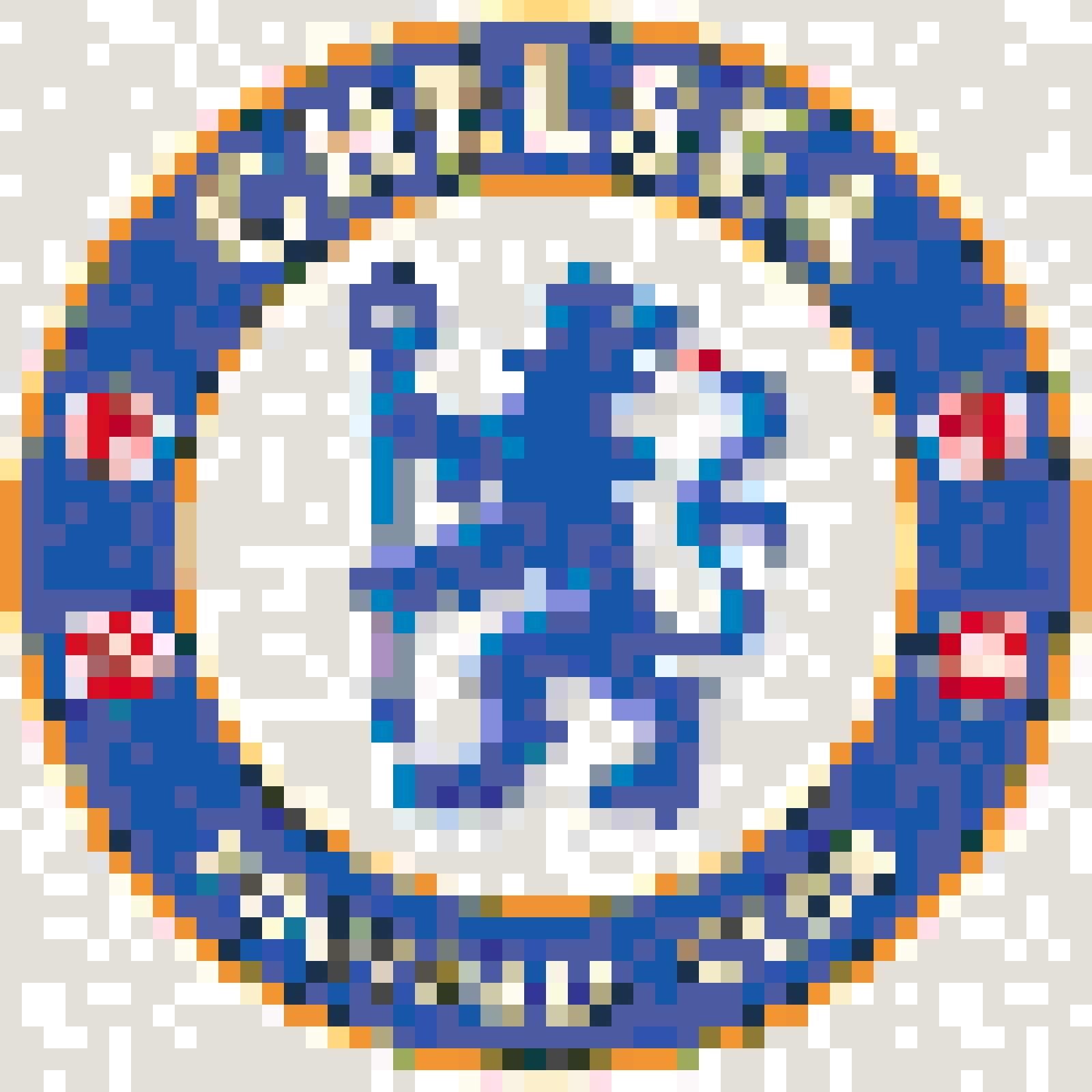 Chelsea fuse bead pattern