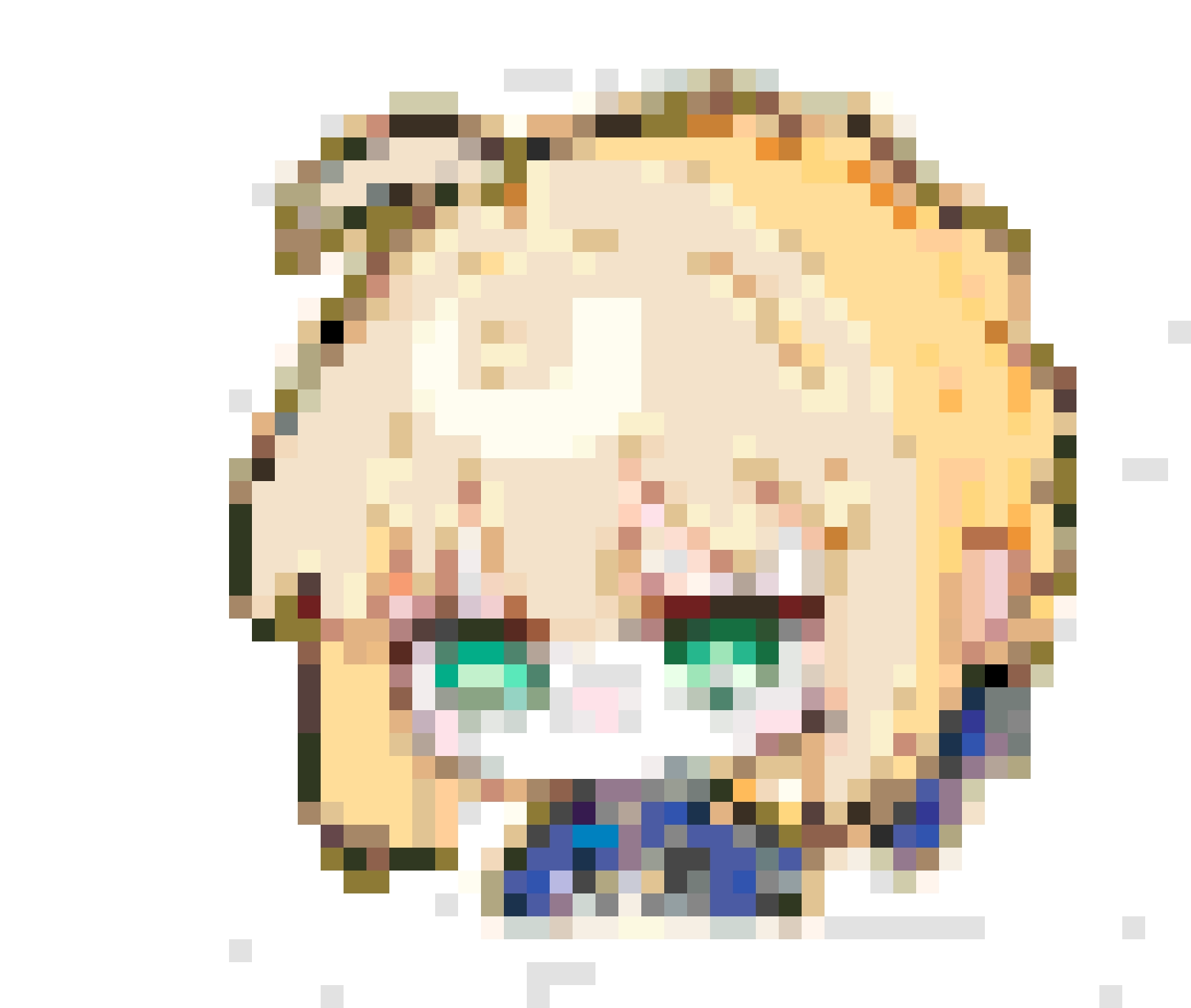 Chibi Saber fuse bead pattern