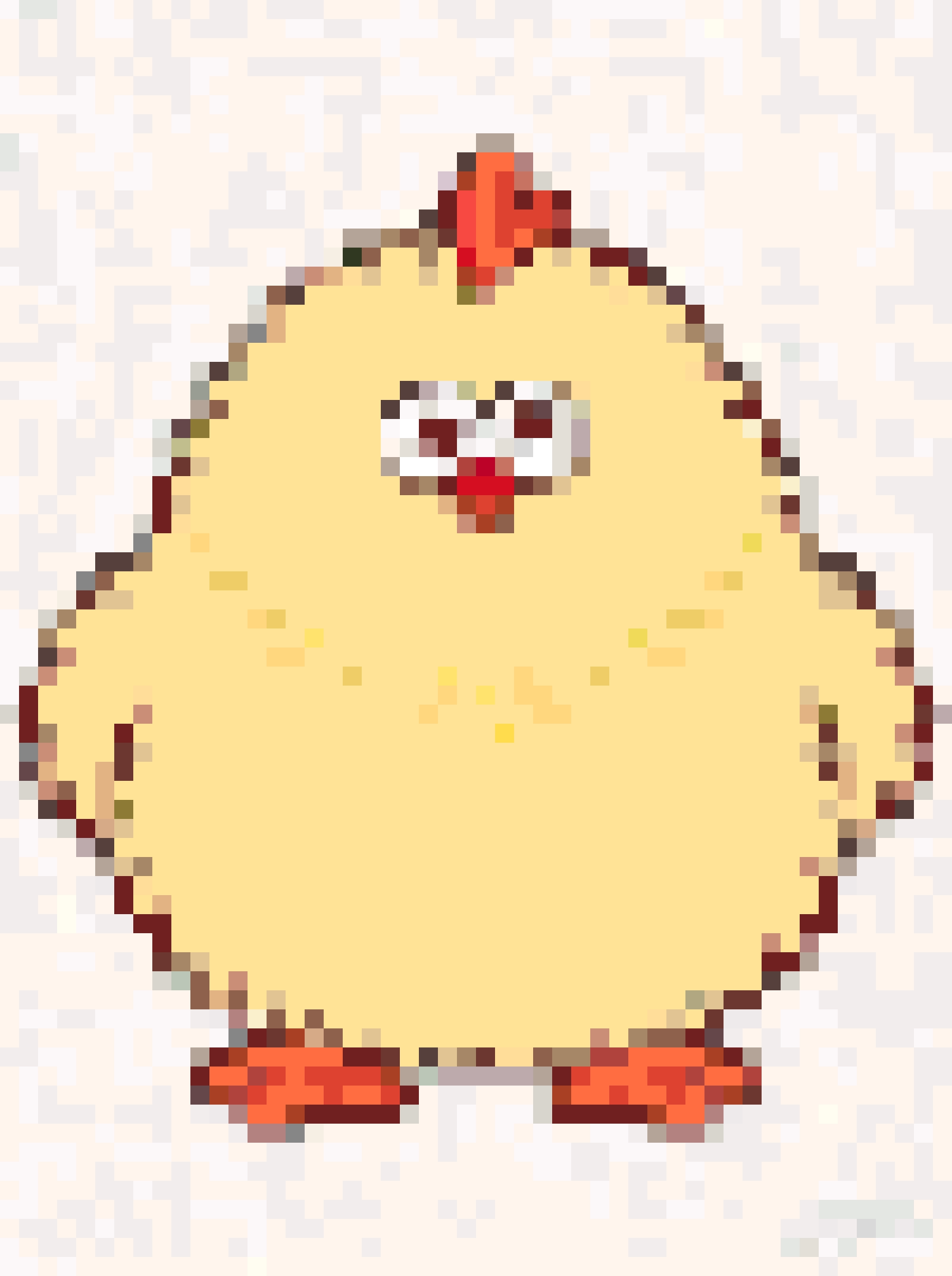 Chick fuse bead pattern