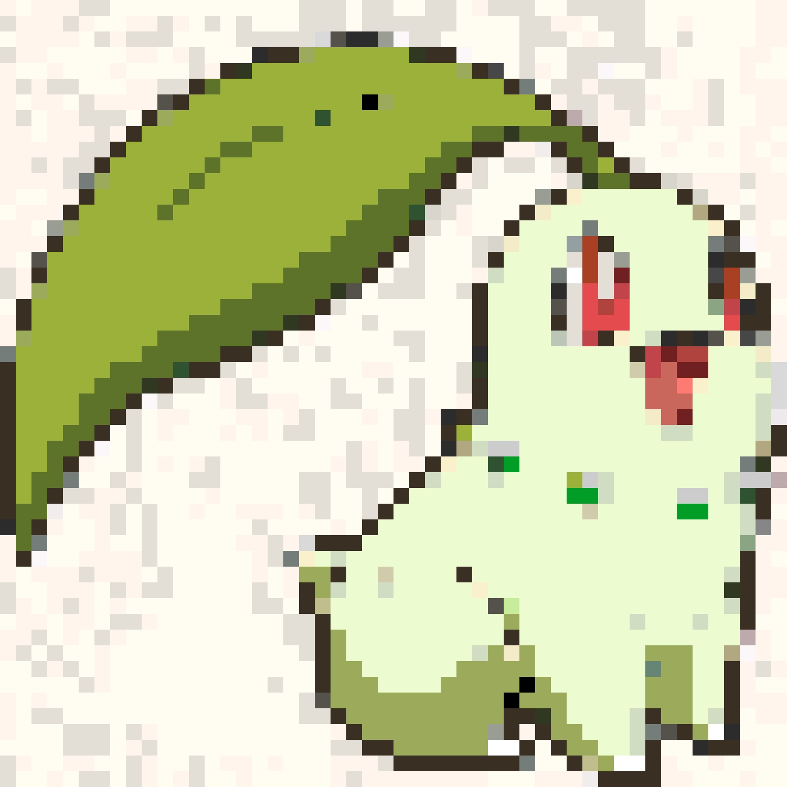 Chikorita fuse bead pattern