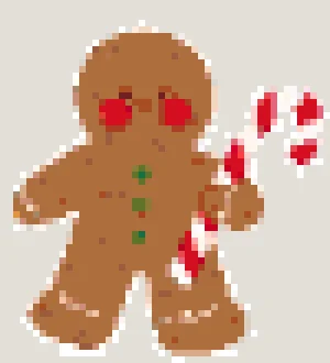 Christmas Gingerbread Man 퓨즈 비즈 도안 (무료 인쇄)