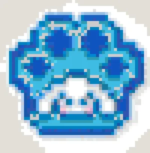 Cinnamoroll Cat Paw アイロンビーズ図案（無料プリント）