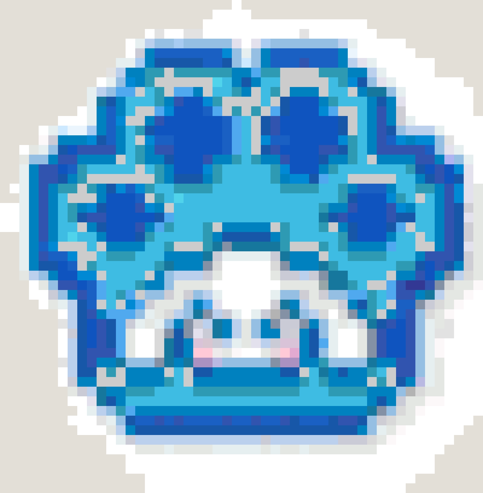 Cinnamoroll Cat Paw fuse bead pattern