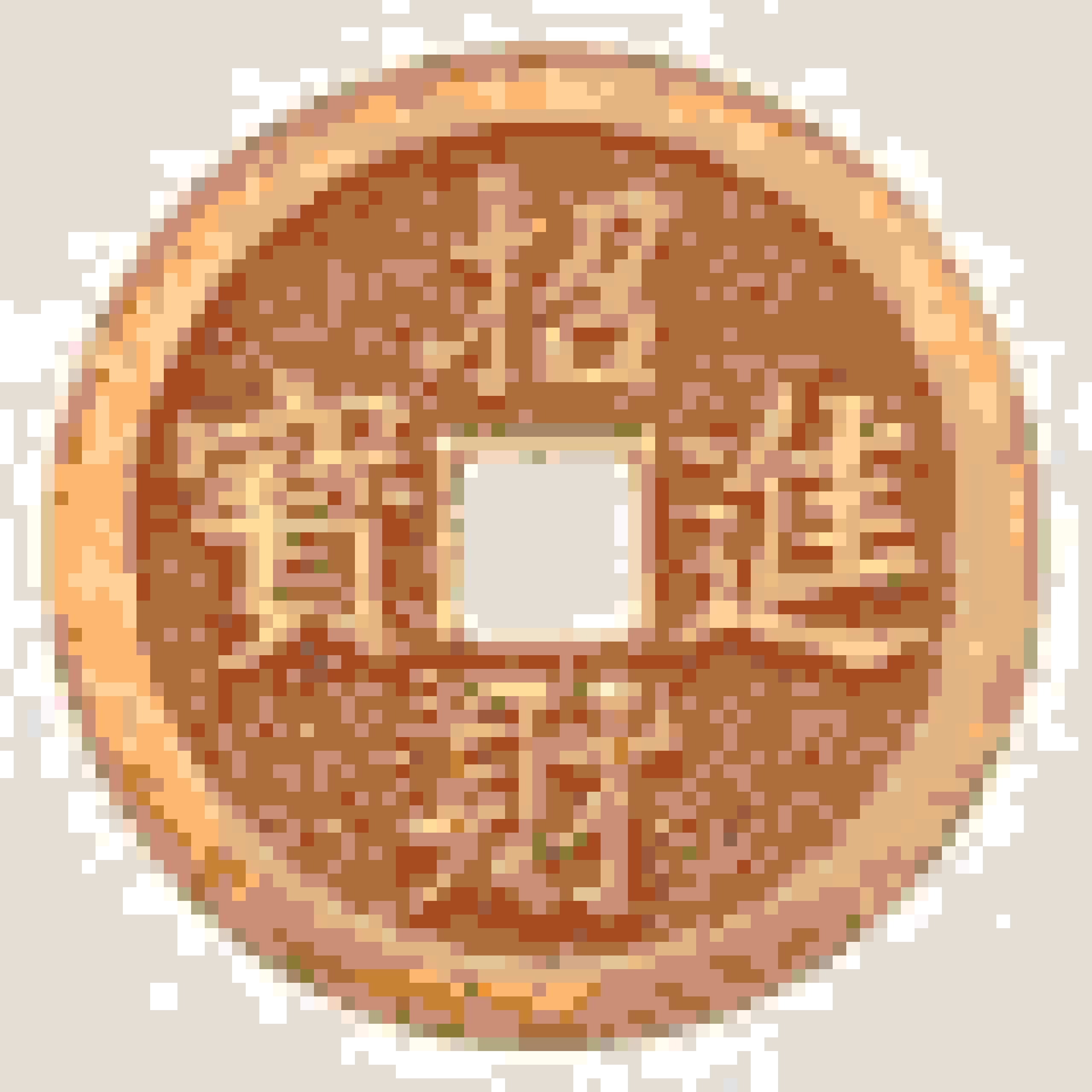 Coin fuse bead pattern