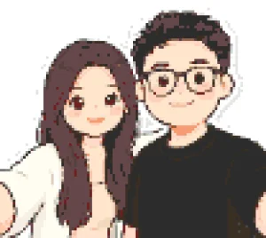 Couple Bead Art 3 퓨즈 비즈 도안 (무료 인쇄)
