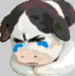 Crying Cow نمط خرز دمج (طباعة مجانية)