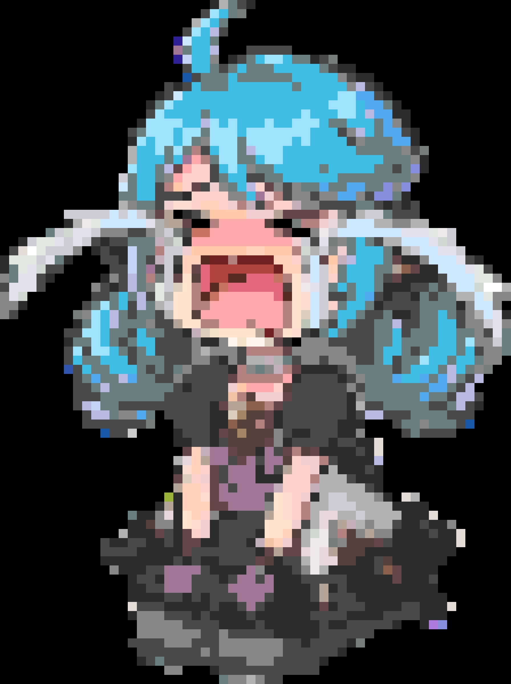 Crying Gwen fuse bead pattern