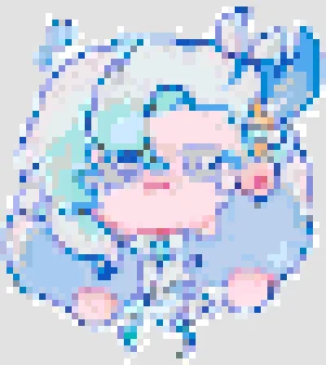 Crying Neuvillette Fuse Bead Pattern (Free Printable)