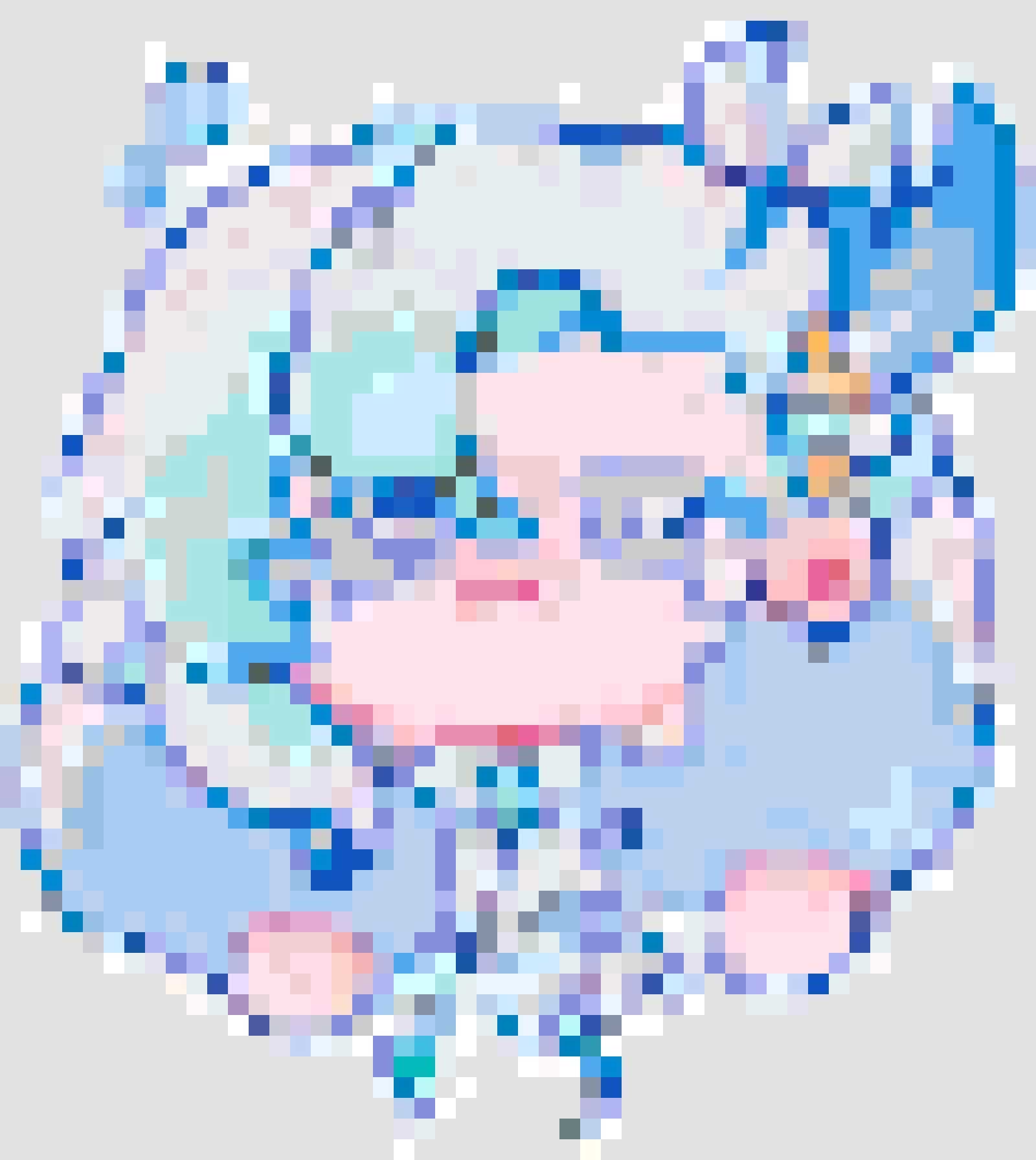 Crying Neuvillette fuse bead pattern