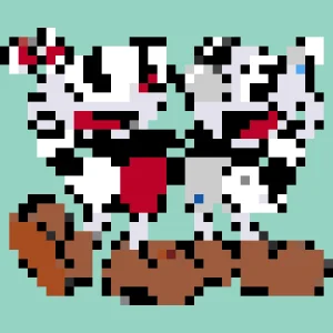 Cuphead Bügelperlen-Muster (Kostenlos Druckbar)