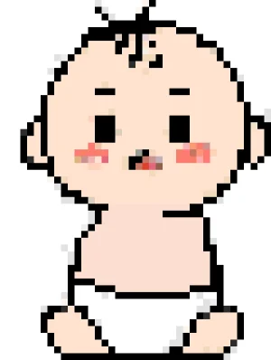 Cute Baby 퓨즈 비즈 도안 (무료 인쇄)