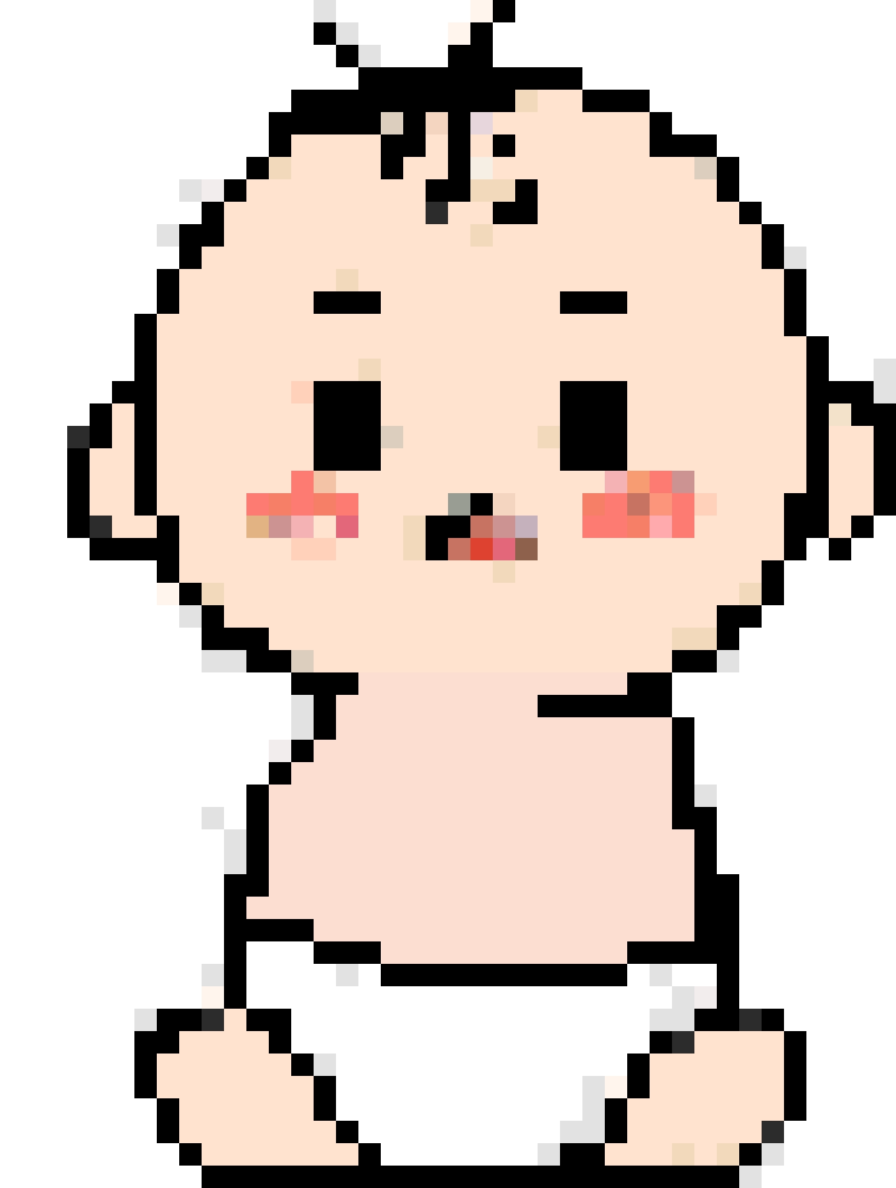 Cute Baby fuse bead pattern