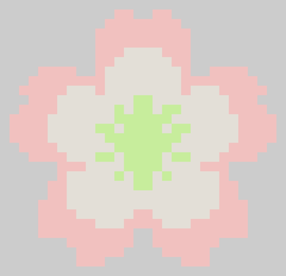 Cute Cherry Blossom Bead Art 2 fuse bead pattern