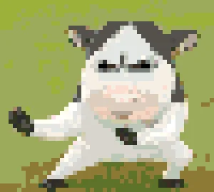 Cute Cow 2 퓨즈 비즈 도안 (무료 인쇄)