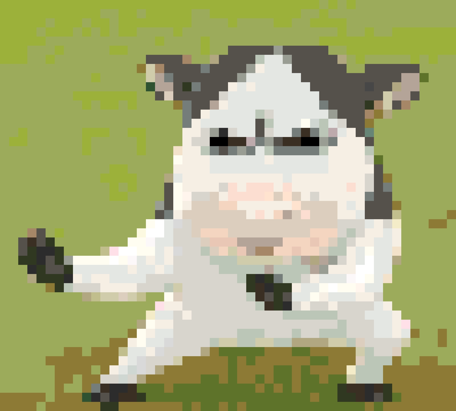 Cute Cow 2 fuse bead pattern