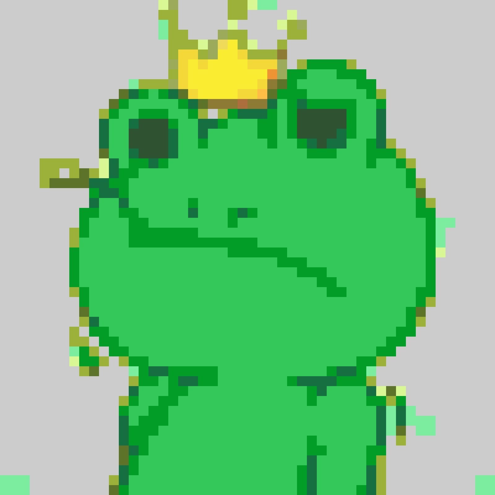Cute Frog fuse bead pattern