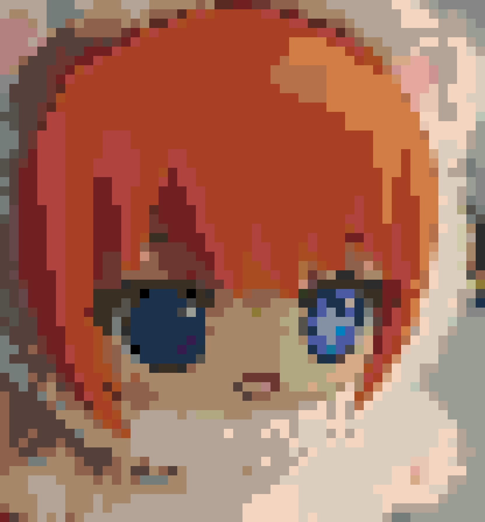 Cute Kagura fuse bead pattern